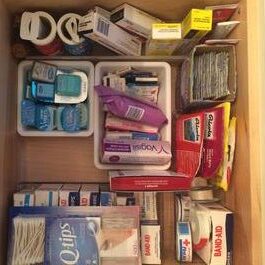 First aid drawer after